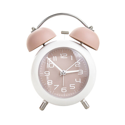 Strong Wake-Up Alarm Clock with Night Light Battery-Powered Silent Durable