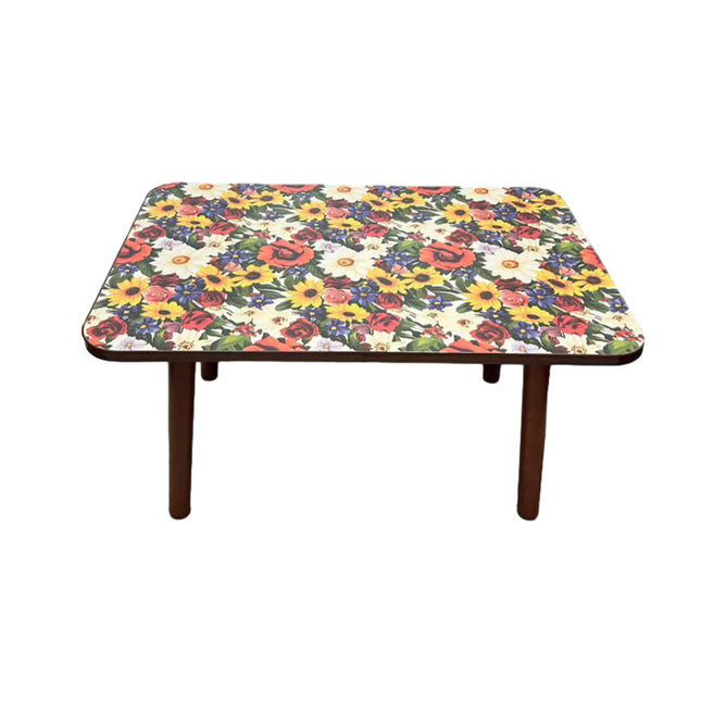 Mandala Style Side Table Small Flower Table Universal Type Durable Space-Saving