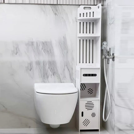 Bathroom Corner Shelf  Large Capacity Multi-layer Storage Cabinet Floor Cabinet