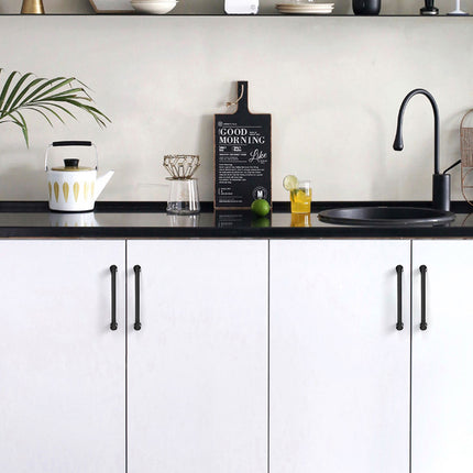 Modern Simple Cabinet Door Handle 96mm 128mm Long Pull for Kitchen Furniture