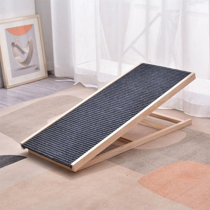 Foldable Dog Pet Ramp 70cm Adjustable Height Stairs for Bed Sofa Car Access