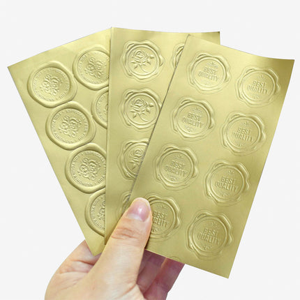 400pcs Gold Self Adhesive Seal Stickers - Envelope Sealing / Gift Packaging