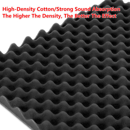 20pcs Acoustic Foam Wall Panels Studio Sound Stop Absorption Proofing Insulation