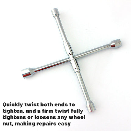 Foldable Tire Wrench Set Carbon Steel For Car SUV Truck Auto Repair Tool Kit