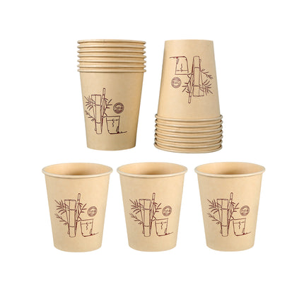 500PCS Disposable Paper Coffee Cups Food-Grade for Party Coffee Water Hot Cold