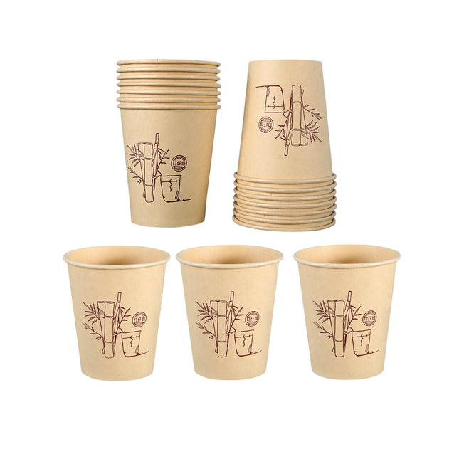 500PCS Disposable Paper Coffee Cups Food-Grade for Party Coffee Water Hot Cold