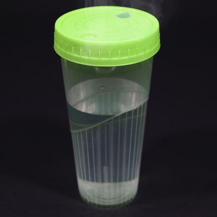 100Sets Transparent Drinking Cups with Lids 650ml 2 Colour for Party Drinks