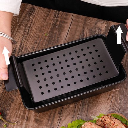 Non-stick Toast Box Loaf Bread Tin Pan Mold With Drain Tray Kitchen Baking Tool