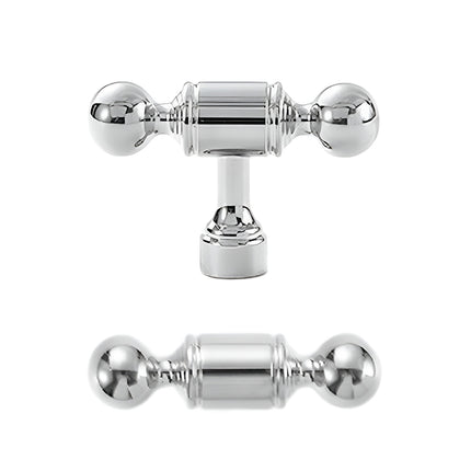 Silver Closet Handle Modern Round Ball Long Pull for Drawer Cabinet Door Use