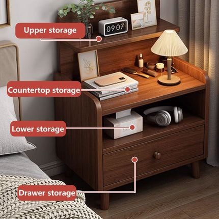 Small MDF Board Nightstand Bedroom Side Table for Bedroom Bedside Storage