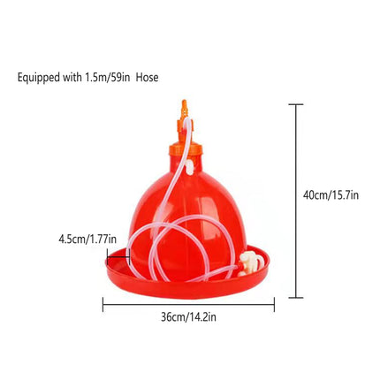 Automatic Water Feeder Bottle for Chicken Duck Goose Poultry Drinking Coop Tool