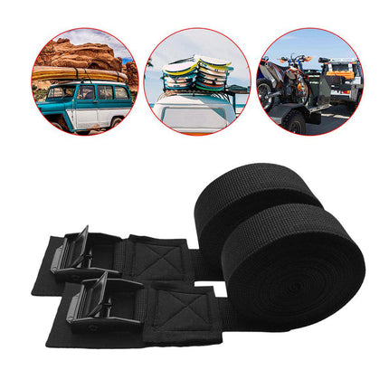 1 Pair Roof Rack Tie Down Straps for Canoe Kayak Surfboard Bicycle High Strength
