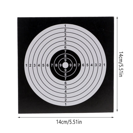 200PCS 14x14cm Bulk Paper Target Reactive Paper Targets for Shooting Practice