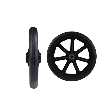 2PCS 8 Inch Wheelchair Front Wheels with Bearings Solid Replacement Wheels