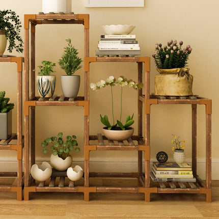 Wooden Plant Stand Display Rack Flower Pot Shelf Collection Organizer Home Decor