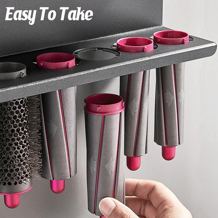 Wall Mounted Hair Styler Storage Rack for Dyson Airwrap No Drill Aluminium Holder