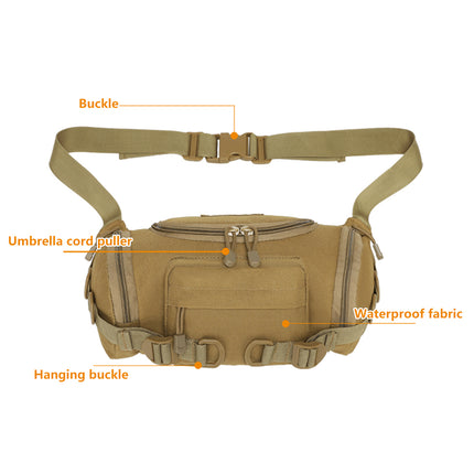 Mens Waist Bags Outdoor Nylon Crossbody Tactical Waterproof Motorcycle Bum Bag
