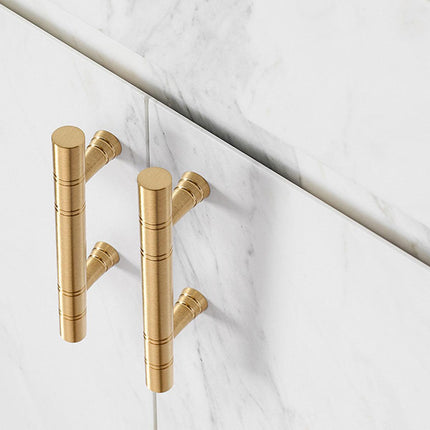 6 Sizes Cabinet Door Handle Wardrobe Drawer Pull Simple Gold Furniture Hardware