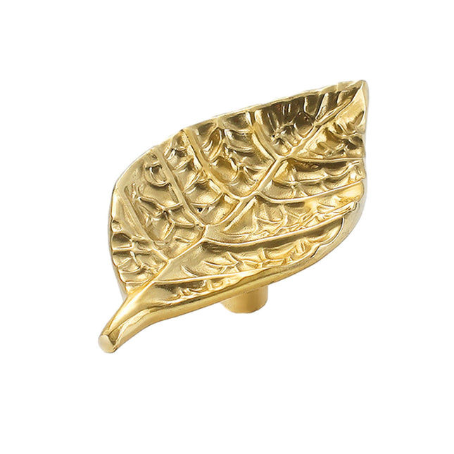 Leaf Shape Cabinet Door Handle Drawer Pull Modern Decorative Furniture Handle