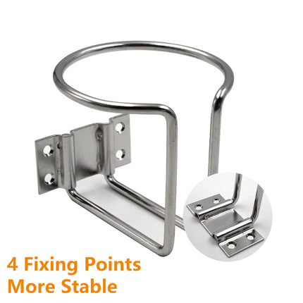 2pcs Cup Stainless Steel Boat Drink Holder Ring Holders Marine Car Truck Yacht