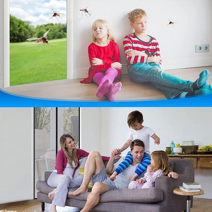 Vertical Stripe Magnetic Screen Door Curtain Anti Mosquito Bug Mesh Hands Free