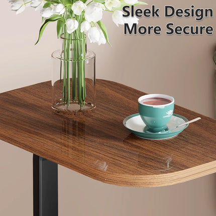 Small C Shaped Side Table Height Adjustable End Table for Sofa Bed Laptop Stand