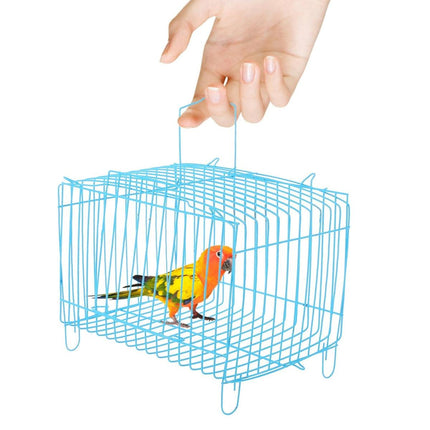 Small Bird Transport Collapsible Cage Travel Pet Carrier Portable Folding Cage