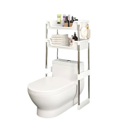 Toilet Storage Rack Over Toilet Shelf Floor Stand Bathroom Organiser Small Space