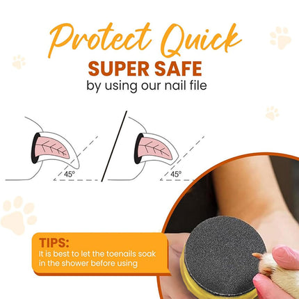 Wooden Dog Nail Sharpening Board Round Pet Grooming Tool Nail Repair Training
