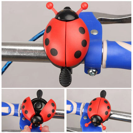 4PCS Ladybug Bicycle Bell Colourful Beetle Bike Horn Cycling Ring Bell for Road