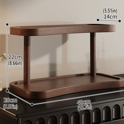 2 Tier Cup Holder Storage Rack Countertop for Kitchen Mugs Teacups Organizer