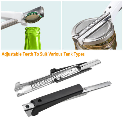 Adjustable Can Opener 2PCS Jar Bottle Cap Screw Lid Remover Tool for Kitchen Use