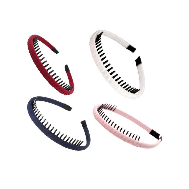 4pcs Headband with Teeth Non Slip Hairband for Women Hair Accessories Holder