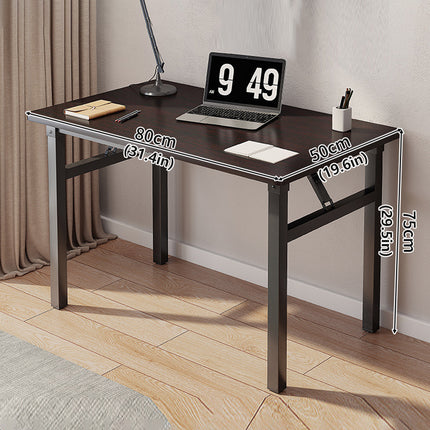 Rectangular Folding Table Computer Desk Sturdy Home Office Study Laptop Desk