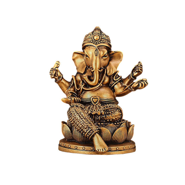 Thai Elephant Resin Ornament for Home Office Desktop Zen Spiritual Decoration