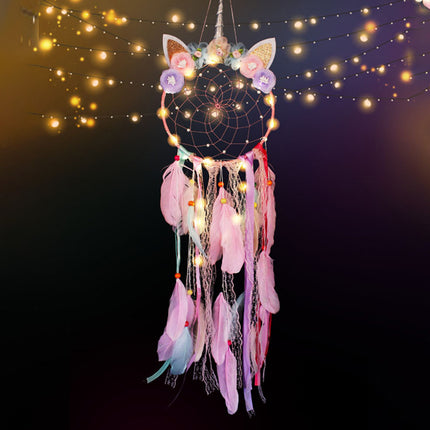 Creative Unicorn Dream Catcher Wall Hanging Decoration Craft Wall Art Decor
