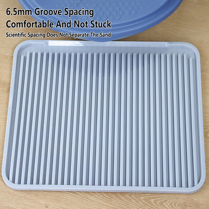 Cat Litter Mat Anti Splash Pet Toilet Pad Reusable Double Layer Litter Box Mat