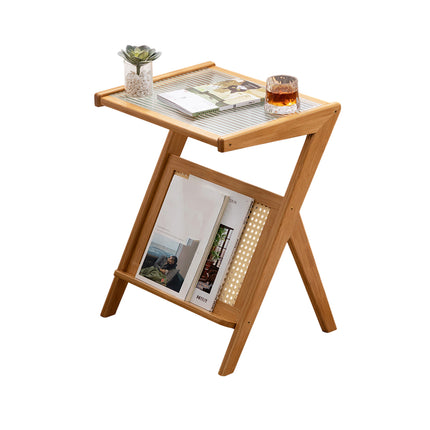 Simple Home Glass Small Coffee Table Space Saving Modern Style For Living Room