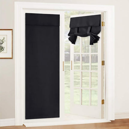 Home Blackout Door Curtain Thermal Insulated Durable for Bedroom Living Room