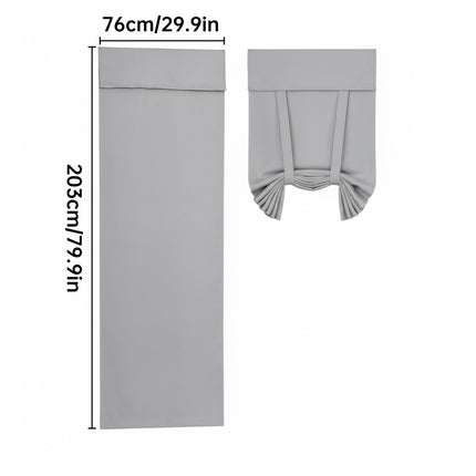 Home Blackout Door Curtain Thermal Insulated Durable for Bedroom Living Room