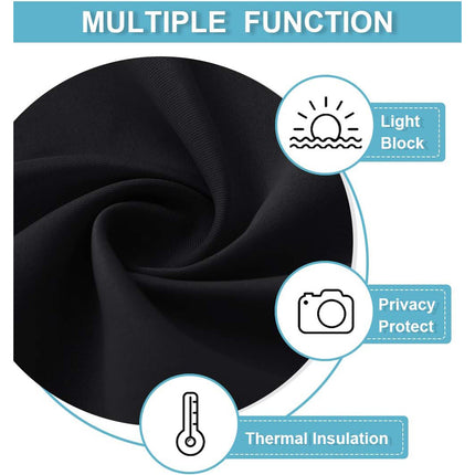 Home Blackout Door Curtain Thermal Insulated Durable for Bedroom Living Room