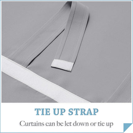 Home Blackout Door Curtain Thermal Insulated Durable for Bedroom Living Room