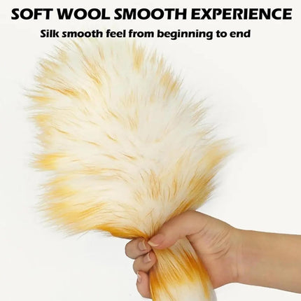 2PCS Wool Duster Home Car Dusting Tool Lint Free Reusable Soft Bristle Dust Clean