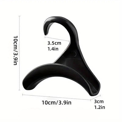 10PCS Wardrobe Plastic Storage Rack Hook Multi-Purpose Hanger Tie Scarf Holder