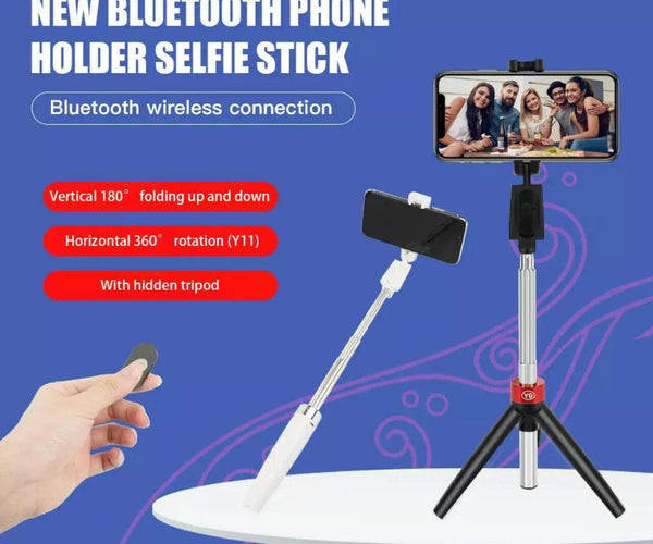 in Wireless Bluetooth Telescopic Selfie Stick Mini Mobile