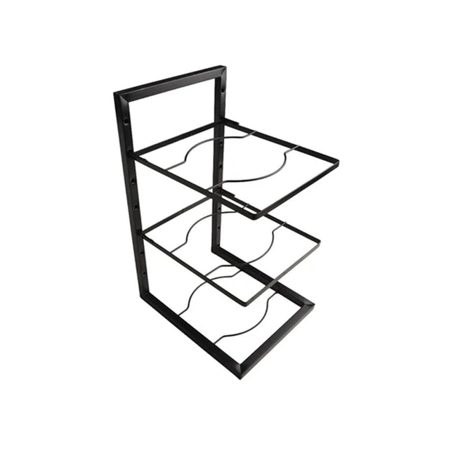 3-Layer Kitchen Pot Rack Heavy Duty Metal Cookware Organiser Space Saving