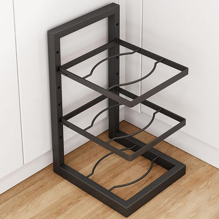 3-Layer Kitchen Pot Rack Heavy Duty Metal Cookware Organiser Space Saving