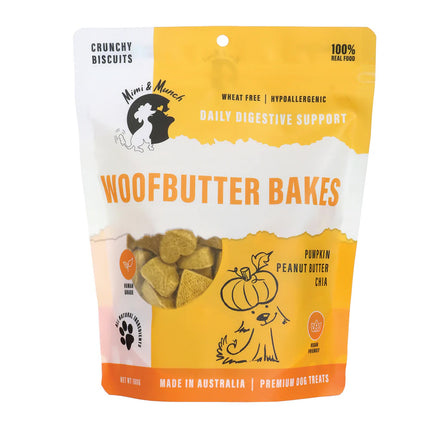 Mimi and Munch Woofbutter Bakes Dog Treats 180G