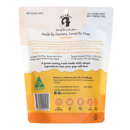 Mimi and Munch Woofbutter Bakes Dog Treats 180G