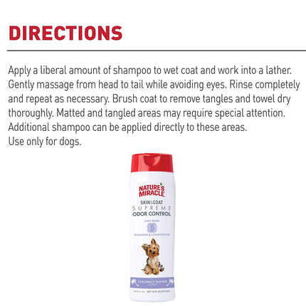 Nature Miracle Skin  Coat Care Shampoo and Conditioner For Dogs 473ml